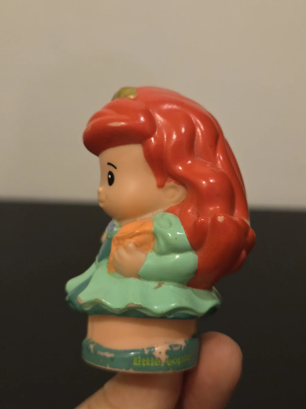 Little People Princess Talker Ariel Green Dress Holding Shell - Picture 3 of 6